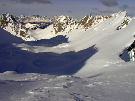 Vallone a nord di Tiarfin da Forcia Rossa